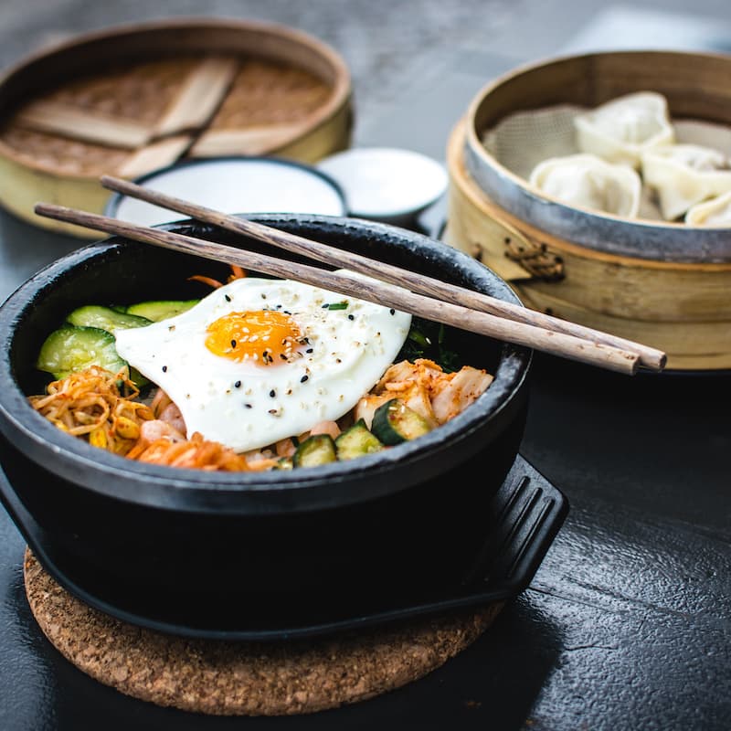 bowl of ramen with chopsticks